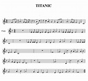 The music is joy.: Partitura y música del Titanic para flauta dulce.