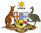 National Arms of Australia - Heraldry of the World