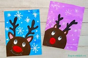 Reindeer Watercolor Art Project For Kids