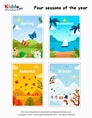 Free Printable four seasons of the year Worksheet - kiddoworksheets