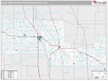 Grand Forks, ND Metro Area Wall Map Premium Style by MarketMAPS