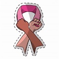 Vector Premium | Mano haciendo el símbolo del cáncer de mama. | Dibujo ...