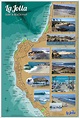 La Jolla Surf and Beach Map Digital Art by Bob Evans - Pixels