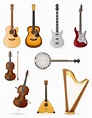 Instrumentos musicales de cuerda stock vector ilustración 514666 Vector ...