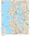 Seattle Metro Area Wall Map by Map Resources - MapSales