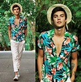 Beach look | Hawaiian shirt outfit, Hawaiian outfit men, Luau outfits
