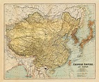 Map Of China 1900 Photograph by Andrew Fare - Pixels