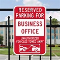 Reserved Parking For Business Office Sign , SKU: K-8731