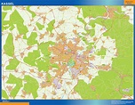 Stadtplan Kassel wandkarte bei Netmaps Karten Deutschland