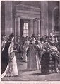 Lady Marlborough und die Prinzessin Anne im Salon der Königin AD 1692