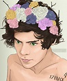 FlowerCrown!Harry Styles by DannyJarratt | Harry styles dibujo, Dibujos ...
