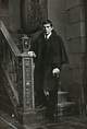 Jonathan Frid as Barnabas Collins in the Collinwood Mansion foyer ...