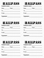 50 Printable Hall Passes For Students