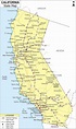 California Map, Map of California Cities & Roads, CA Map USA