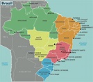 Carte du Brésil à compléter
