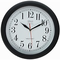 Backwards Clock -- Large Quartz Wall Clock -- Hands & Dial Go Anti ...