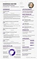 CEO of Yahoo's Resume | Resume writing examples, Visual resume, Marissa ...