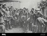 Erste amerikanische Kriegsgefangene - Weltkrieg - 1917 Stockfotografie ...