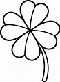 Four Leaf Clover Coloring Pages - Best Coloring Pages For Kids