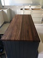 Walnut countertop for this kitchen island by Garden State Soapstone ...
