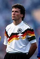 West Germany captain Lothar Matthaus at the 1988 European Championship ...