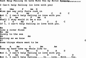 Cant Help Falling In Love With You, by Elvis Presley - lyrics and chords