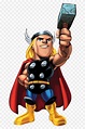 Marvel Super Hero Squad Thor Clipart Png - Thor Png - FlyClipart