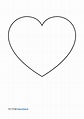 Herz Vorlage - Symbol der Liebe zum Ausdrucken
