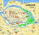 Lübeck tourist map - Ontheworldmap.com