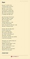 Regret. Poem by Charlotte Bronte