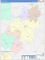 Gonzales County, TX Wall Map Color Cast Style by MarketMAPS