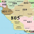 805 Area Code Map – Map Of The Usa With State Names