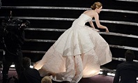 Jennifer Lawrence, the star who can't stand up for falling down | Life ...