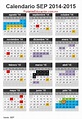 CALENDARIO ESCOLAR SEP 2014-15 DOWNLOAD