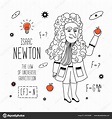 Isaac Newton. Vector illustration. Stock Vector Image by ©katty-bel ...