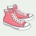 Vector isolated cartoon pink sneakers Stock Illustration by ©meinlp ...
