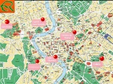 Mapa de Roma - Turismo.org