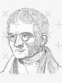 Pegatina «Dibujo de John Dalton 2» de KennyLucky | Redbubble