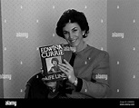 Edwina Currie MP promoting her novel Life Lines, UK 1989 Stock Photo ...