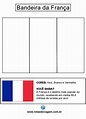 [Para Imprimir] Bandeira da França para Colorir (preto e branco)!