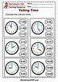 Clocks To Teach Time Worksheets