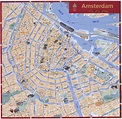 Karten Niederlande mit Straßenkarte und Stadtplan Amsterdam