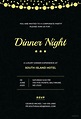Company Dinner Night Invitation Template in Pages, Illustrator, Word ...