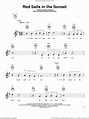 Williams - Red Sails In The Sunset sheet music for ukulele [PDF]