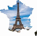 Eiffel tower in the Shape of France Vector Clipart image - Free stock ...