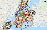 A Colorful Interactive Map That Shows Every Neighborhood Within New ...