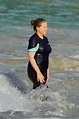 Amy Schumer in a Black Swimsuit Enjoys a Day on the Beach in St. Barths ...