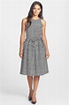 Isaac Mizrahi New York Geo Print Fit & Flare Dress | Nordstrom