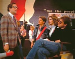 Huey Lewis, Michael J. Fox, Claudia Wells and Robert Zemeckis on the ...