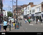 romford town centre high street essex england uk gb Stock Photo - Alamy